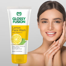 Glossy Fusion Lemon Face Wash - Refreshing Citrus Cleanser