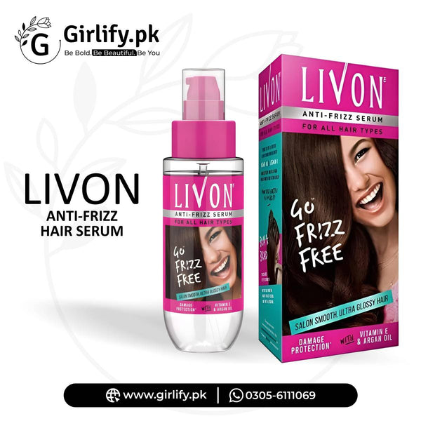 LIVON Anti-Frizz Hair Serum | Hair Care Product | Girlify Pakistan