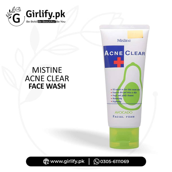 Mistine Acne Clear Avocado Face Wash – Oil Control Formula 