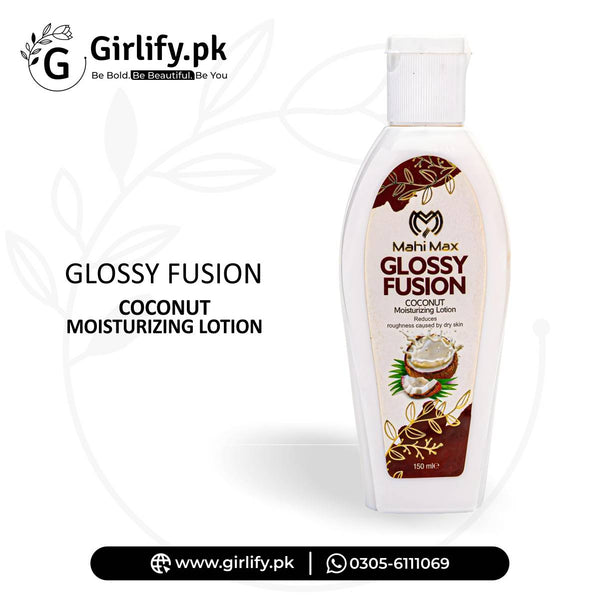 Glossy Fusion Coconut Lotion (150ml) - Hydrating and Nourishing Skin Moisturizer