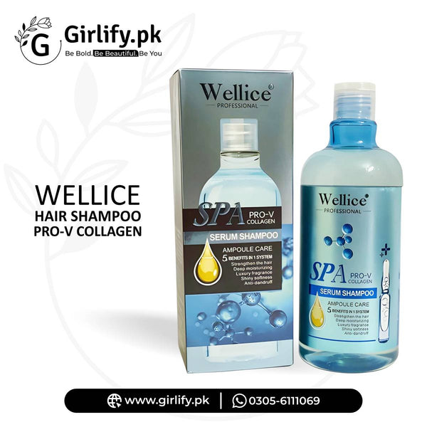 Wellice SPA Pro-V Collagen Hair Shampoo – 5-in-1 Hair Repair