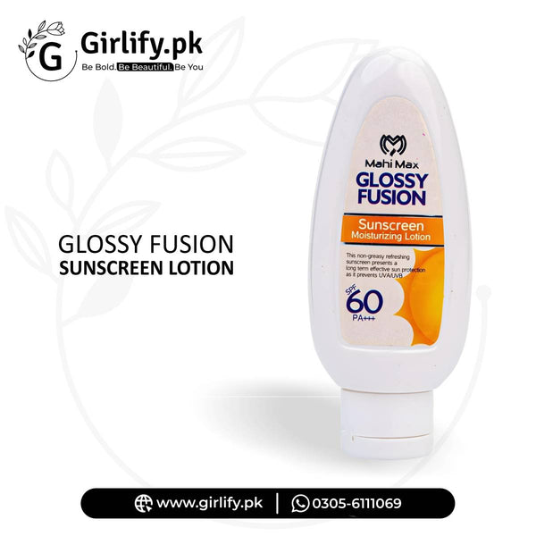 Glossy Fusion Sunscreen Lotion by Mahi Max