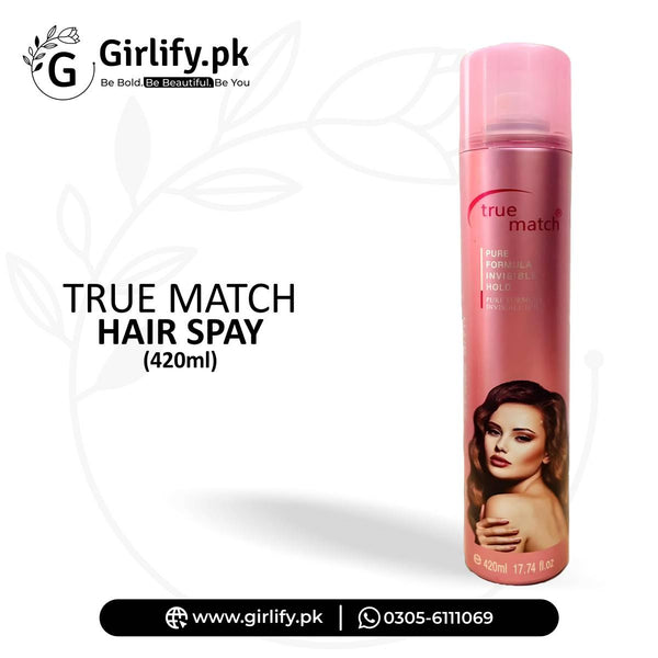 True Match Hair Spray – All-Day Hold with Natural Finish (420ml)