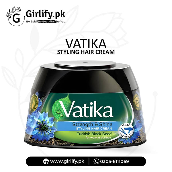 Vatika Strength & Shine Styling Hair Cream Turkish Black Seed (140ml) 