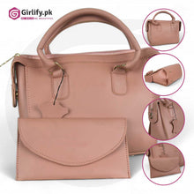 Ladies handbag in pink