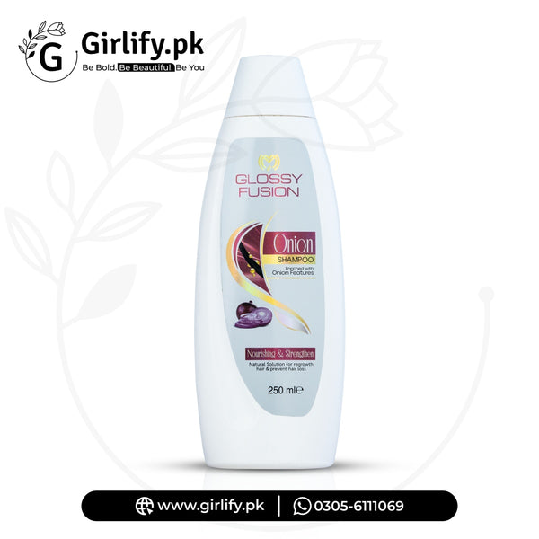 Glosssy Fusion Onion Shampoo – Nourishing & Strengthening Natural Solution | 250ml