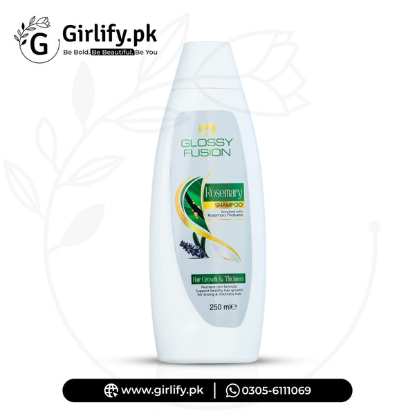 Glossy Fusion Rosemary Shampoo – Hair Growth & Thickness with Nutrient-Rich Rosemary Formula | 250ml