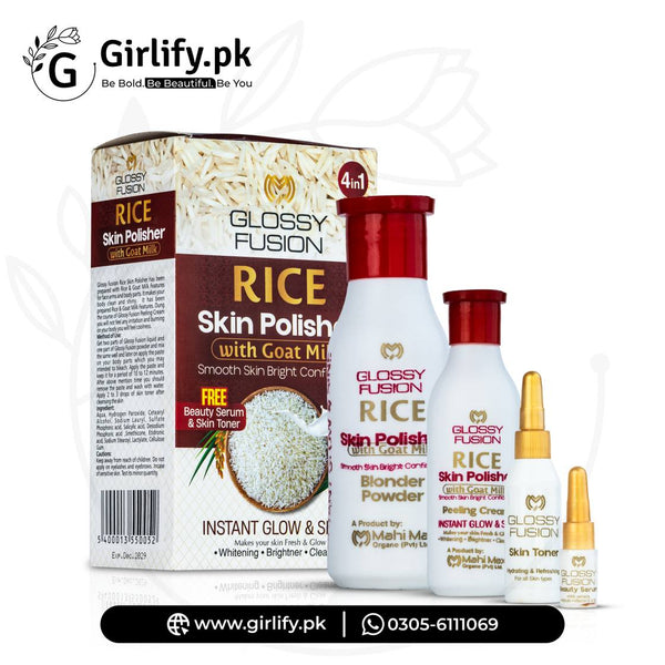 Glossy Fusion Rice Skin Polisher with Goat Milk