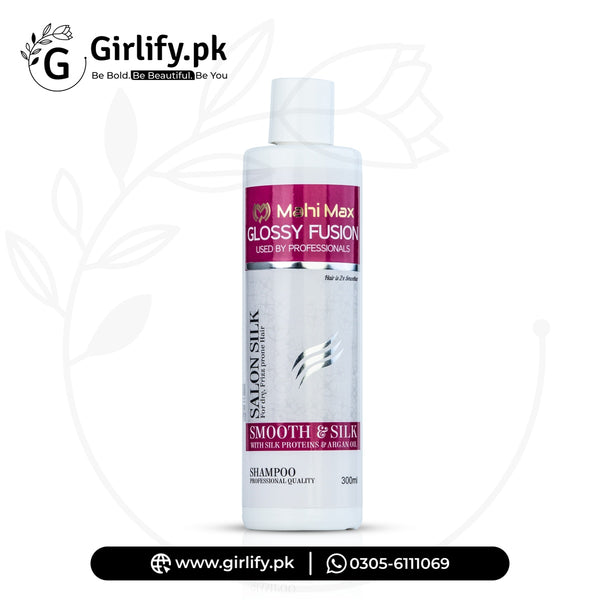 Glossy Fusion Frizz Control Shampoo - Enriched with Protein Silk and Argan Oil