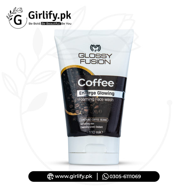 Glossy fusion coffee foaming face wash