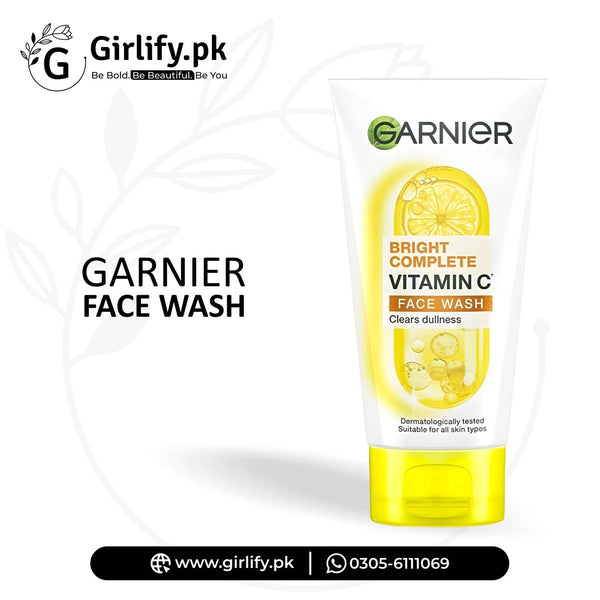 Garnier Vitamin C Face Wash – Brighten & Refresh Every Day 