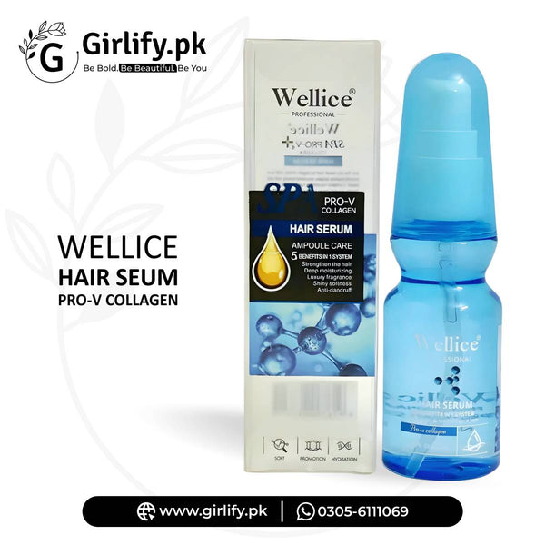 Wellice Professional Hair Serum with Pro-V Collagen – Ampoule Care (70ml) 