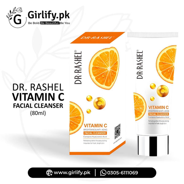 Dr.Rashel Vitamin C Facial Cleanser – Brightening + Anti-Aging (80ml) | Girlify Pakistan
