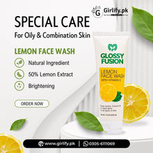 Glossy Fusion Lemon Face Wash (110ml) - Refreshing Citrus Cleanser
