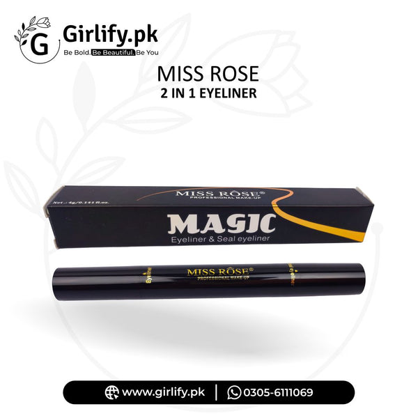 Miss Rose 2-in-1 Magic Eyeliner & Wing Stamp – Waterproof Pen