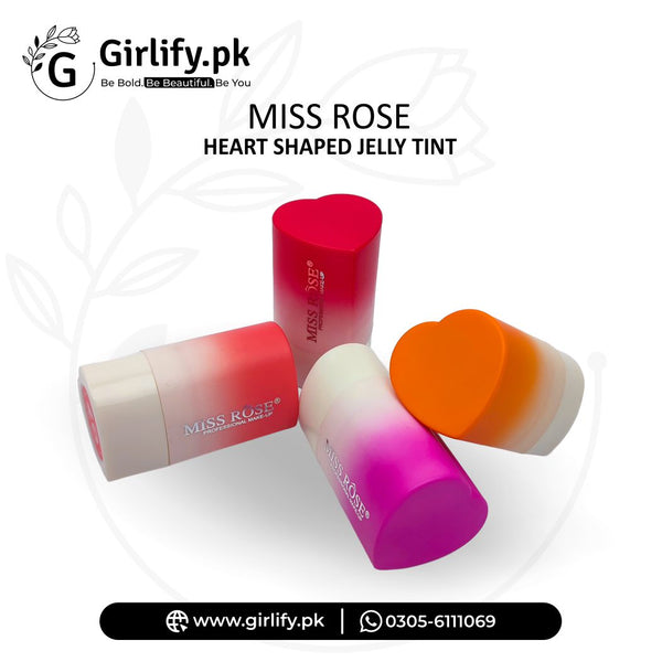Miss Rose Heart Shaped Jelly Tint – Lip & Cheek Stain