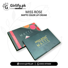 Miss Rose Matte Color Lip Cream Palette – 15 Shades