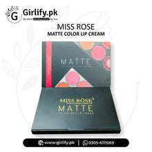 Miss Rose Matte Color Lip Cream Palette