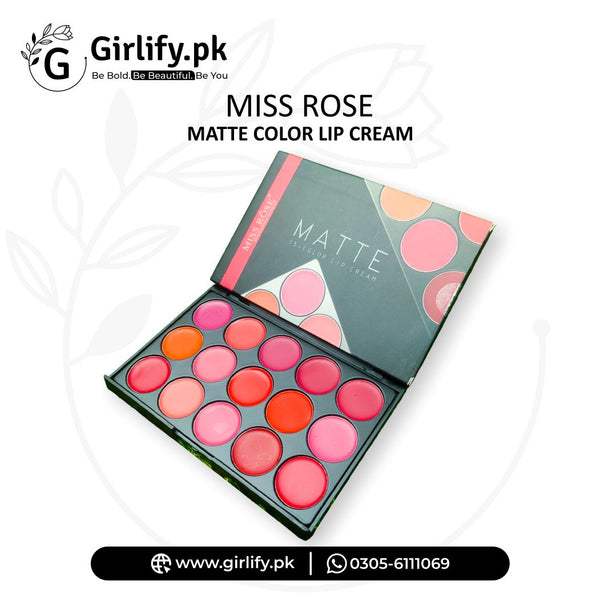 Matter color lip cream by miss rose 