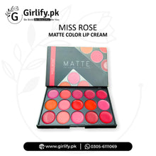 Miss Rose Matte Color Lip Cream Palette 