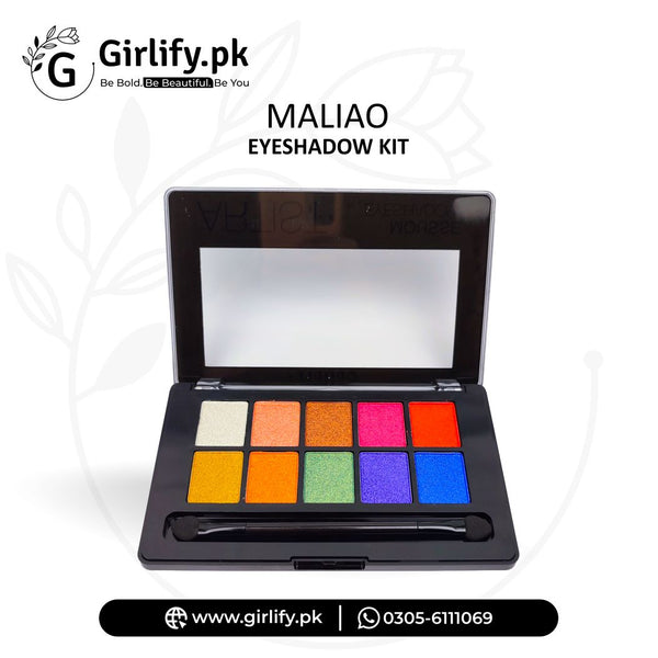 Maliao Artist Eyeshadow Kit – 9 Colors Vibrant Mousse Palette