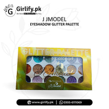 J JMODEL 15-Color Eyeshadow Glitter Palette 
