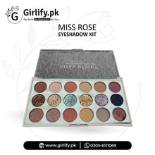 MISS ROSE Eyeshadow Kit – 12 Colors + 6 Glitter Shades