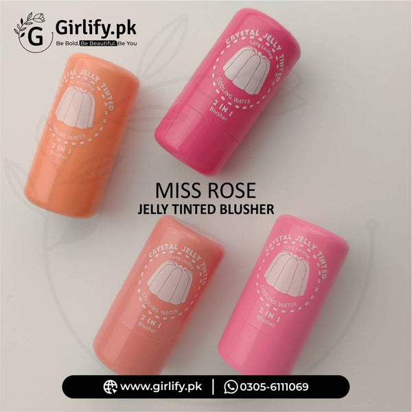 Miss Rose Jelly Tinted Blusher – 2 in 1 Cooling Water Stick