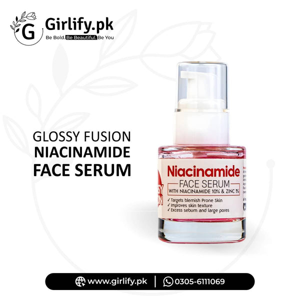 Glossy Fusion Niacinamide 10% + Zinc Face Serum – Clear, Glowing Skin