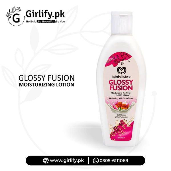 Glossy Fusion Moisturizing Lotion - Enriched with Vitamin E & C for Hydrated Skin